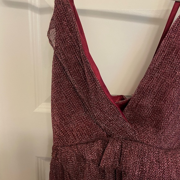 Red sparkly ruffle dress - Picture 3 of 4